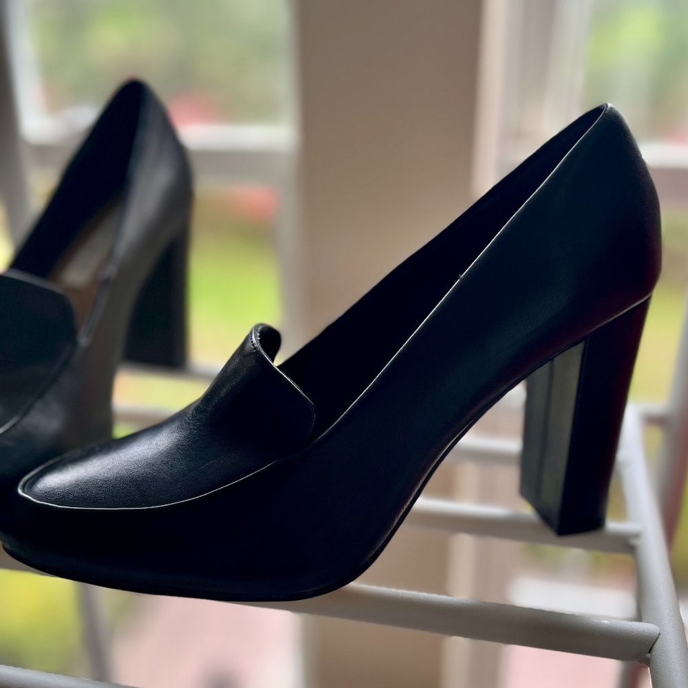 Saks Fifth Avenue Women's Ava Leather Pumps | Size: 8M | Black (UNWORN)